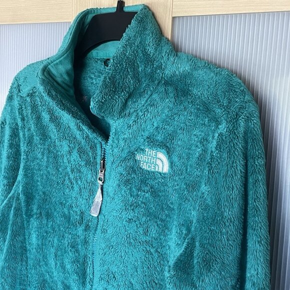 The North Face Osito Fleece Teal Green Sherpa Jacket Women’s Size Medium - Picture 2 of 5